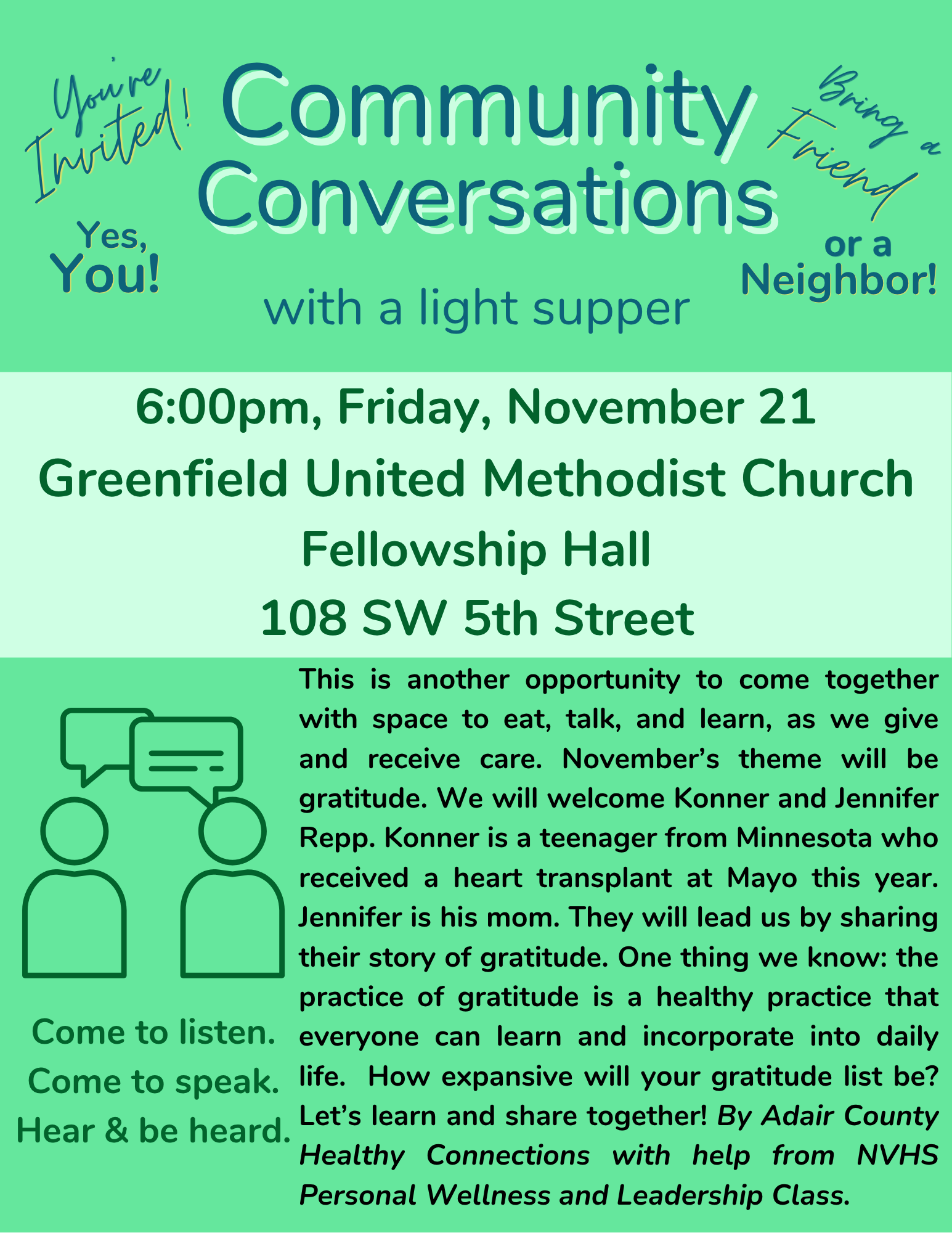 Community Conversations (4) Community Conversations Nov 21